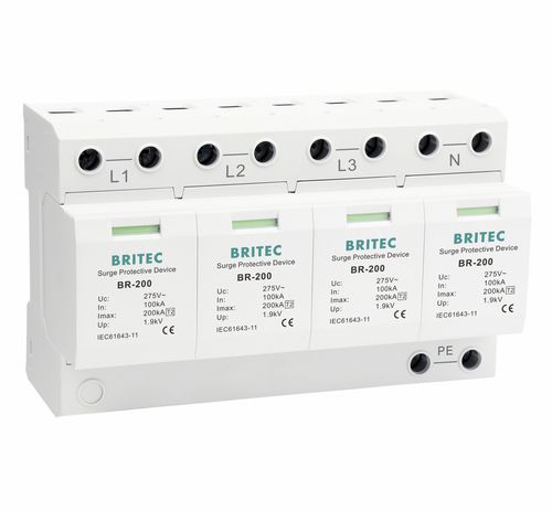 Limitatore di sovratensione di tipo 2 - BR-200 4P series - Britec Electric Co., Ltd - classe II / per impianto elettrico / di telesegnalazione