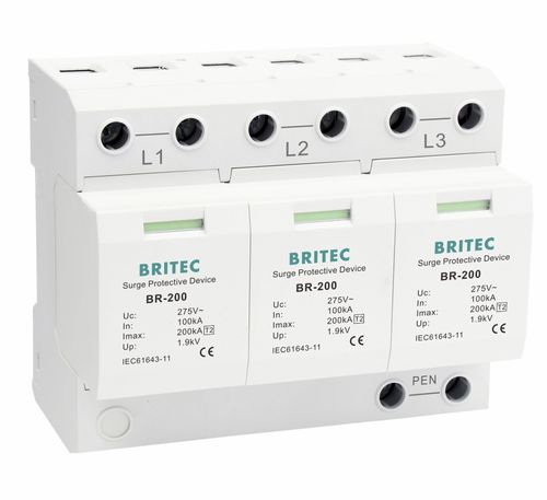 Limitatore di sovratensione di tipo 2 - BR-200 3P series - Britec Electric Co., Ltd - classe II / per impianto elettrico / di telesegnalazione