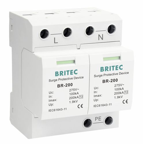 Limitatore di sovratensione 2 poli - BR-200 2P series - Britec Electric Co., Ltd - di tipo 2 / classe II / per impianto elettrico