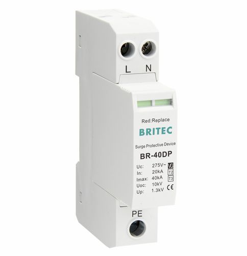 Limitatore di sovratensione di tipo 2 - BR-40DP 1+1 series - Britec Electric Co., Ltd - di tipo 3 / classe II / classe III