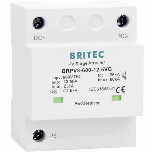 Limitatore di sovratensione di tipo 1 - BRPV3-600-12.5VG - Britec Electric Co., Ltd - di tipo 2 / classe I / classe II