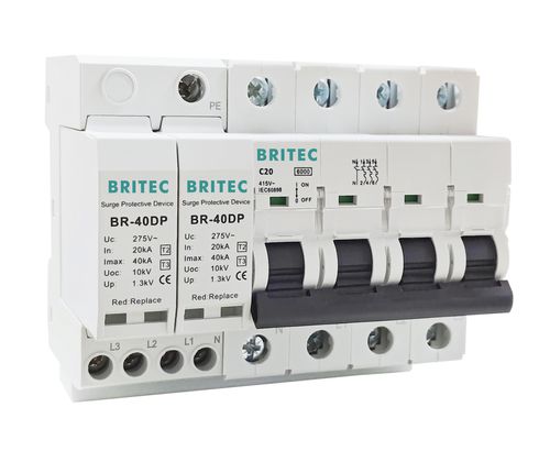 Limitatore di sovratensione di tipo 2 - BRCB-15/30/40 TP - Britec Electric Co., Ltd - classe II / per impianto elettrico / di telesegnalazione
