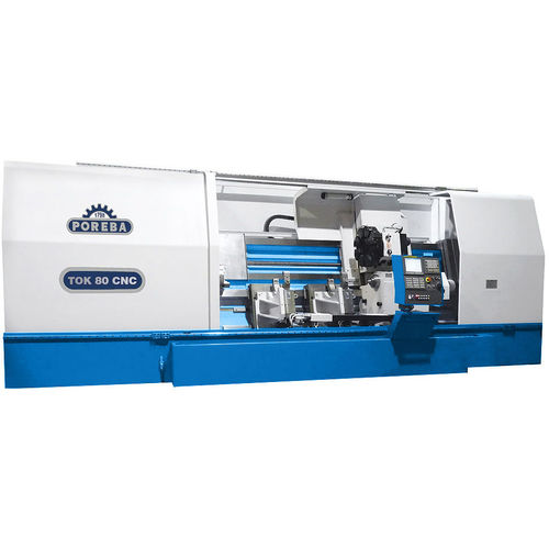 Centro di tornitura per pezzi di grandi dimensioni - TOK series - PORĘBA Machine Tools - CNC / a banco inclinato / 12 utensili