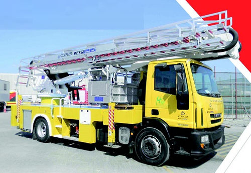 Piattaforma antincendio montata su camion - ALP 295 E - Cela - telescopica / con braccio articolato / per pompiere