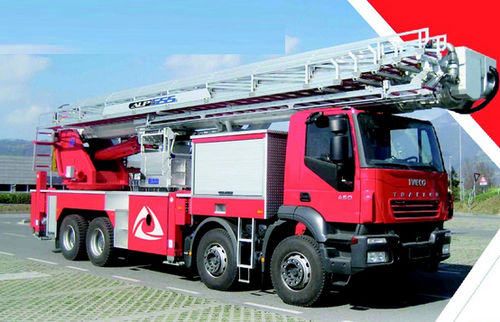 Piattaforma antincendio montata su camion - ALP 555 EL - Cela - telescopica / con braccio articolato / per pompiere
