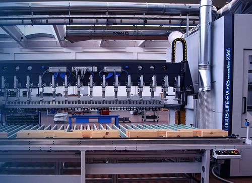 Centro di lavoro a 8 assi - LOGOS LIFE EVO XXS - Working Process - universale / per legno / a ponte