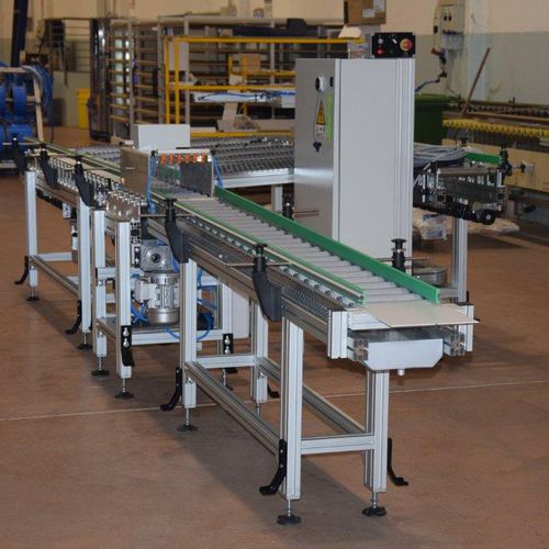 Linea di lavaggio ad acqua - SHOWER WATER DAMPING STATION - Working Process - a secco