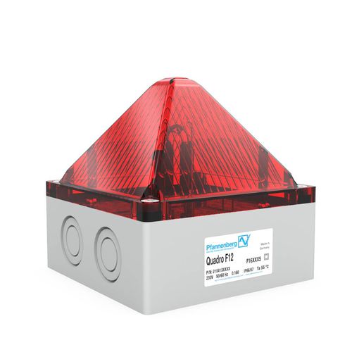Segnalatore luminoso flash - Quadro F12 - PFANNENBERG - LED / 24 VDC / 230 V AC