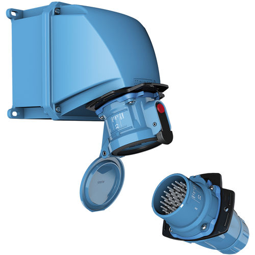 Connettore di dati - DSN37C - MARECHAL ELECTRIC - a gomito / presa / per scatola di controllo portatile