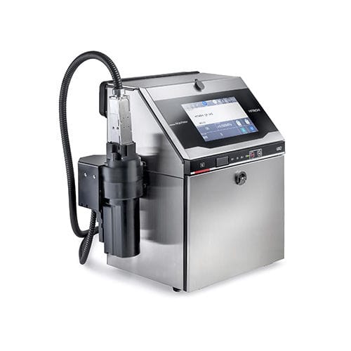 Stampante a getto di inchiostro continuo - UX2 series - Hitachi Europe GmbH - da terra / ad alta velocità / con touch screen