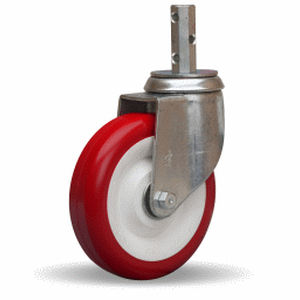 Ruota girevole - 300 series - HAMILTON CASTER - con perno filettato / a barra / in acciaio