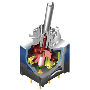 Interruttore a levetta - D2 series - NKK Switches - a leva / unipolare / resistente al calore