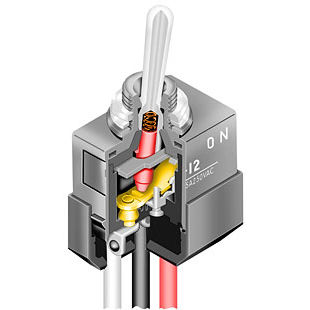 Interruttore a levetta - WT series - NKK Switches - a leva / unipolare / a tenuta stagna
