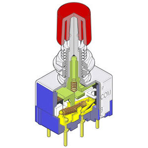 Pulsante tattile - DB series - NKK Switches - a molla / in miniatura / elettromeccanico