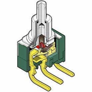 Pulsante a molla - MB2400 series - NKK Switches - in acciaio inossidabile / PCB / a scatto rapido