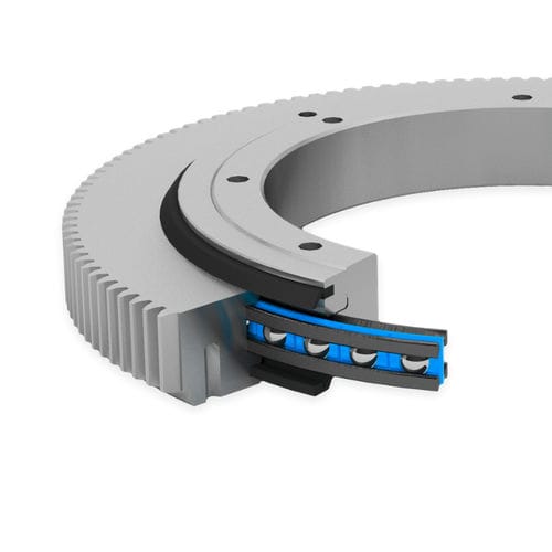 Ralla di orientamento a dentatura esterna - LVD series - Franke GmbH - con sfera con quattro punti di contatto / a corona singola / a quattro punti di contatto