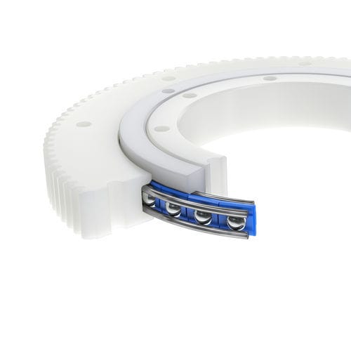 Ralla di orientamento a dentatura esterna - LVM series - Franke GmbH - con sfera con quattro punti di contatto / a corona singola / a quattro punti di contatto