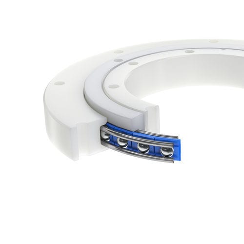 Ralla di orientamento senza dentatura - LVK series - Franke GmbH - con sfera con quattro punti di contatto / a corona singola / a quattro punti di contatto