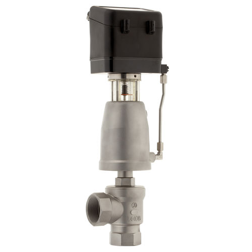 Valvola a comando pneumatico - 7051 - Schubert & Salzer Control Systems GmbH - di regolazione / per vapore / ad angolo retto