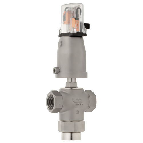 Valvola a comando pneumatico - 7081  - Schubert & Salzer Control Systems GmbH - in acciaio inossidabile / a 3 vie / per fluidi aggressivi