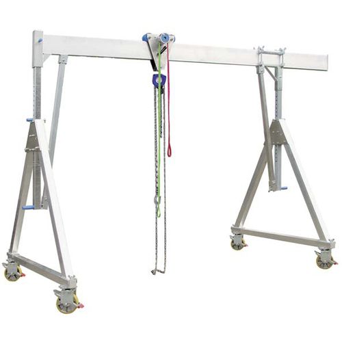 Gru a cavalletto con rotelle - CS-FKE series - Carl Stahl GmbH - per officina / in alluminio / monotrave