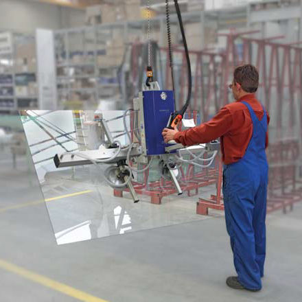 Ventosa di sollevamento per lastra di vetro - VM Basic series - Carl Stahl GmbH - per lamiera / per foglie di bosco / a bilico