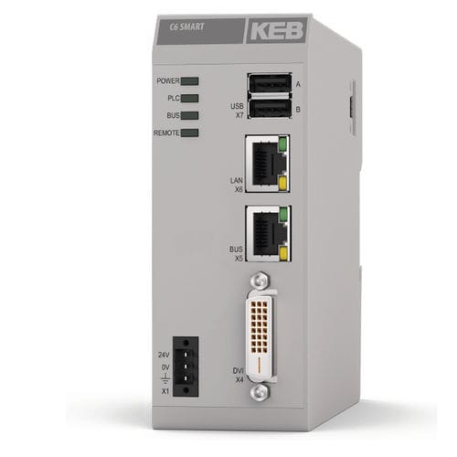 Controllore di automazione in tempo reale (RTAC) per rete Ethernet - C6 SMART - KEB Automation KG - RS232 / con I/O integrati