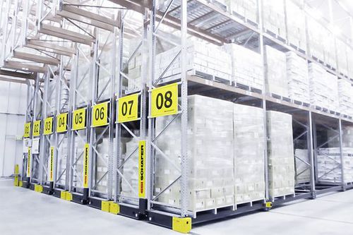 Scaffalatura per magazzino di stoccaggio - SSI SCHÄFER - per multistoccaggio / FIFO / compatta
