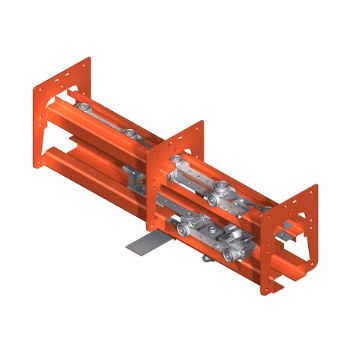 Trasportatore a doppia rotaia - T1 - RAIL TECHNIEK - a catena / a coclea / orizzontale