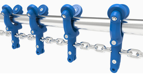Trasportatore a catena - Cleantrack™ - RAIL TECHNIEK - aereo / orizzontale / da trasporto