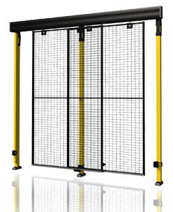 Porta scorrevole - D24 series - AXELENT - in metallo / industriale / per interno