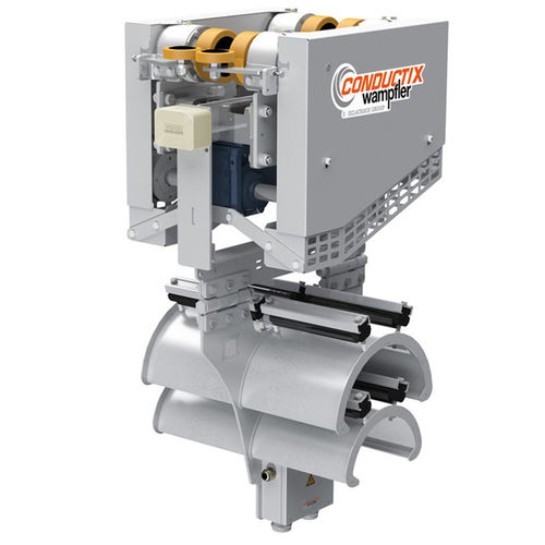 Carrello portacavi aperto - XL-Line 0380 / 0385 Series - Conductix-Wampfler - in acciaio / a motore / rotondo