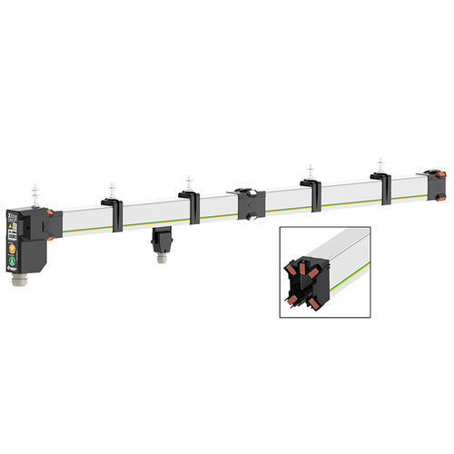 Rotaia conduttrice multipoli - Xline - Conductix-Wampfler - in rame / isolata / 4 poli