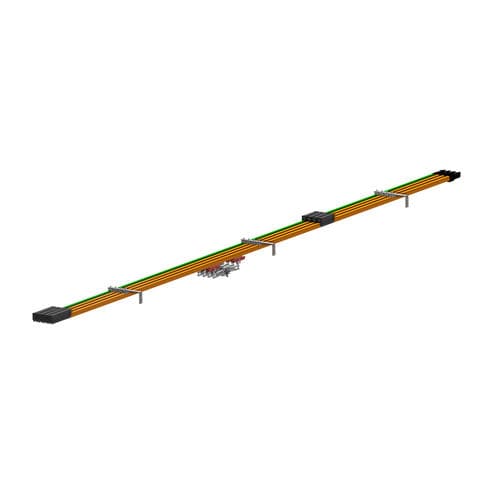 Rotaia conduttrice unipolare - Hevi-Bar II - Conductix-Wampfler - in alluminio / a forte potenza / modulare