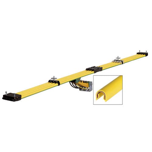 Rotaia conduttrice in plastica - FlexLine 0811 Series - Conductix-Wampfler - di isolamento / unipolare / chiusa