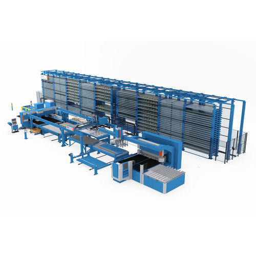 Magazzino di stoccaggio automatico verticale - Night Train FMS®  - PRIMA POWER - a ripiani