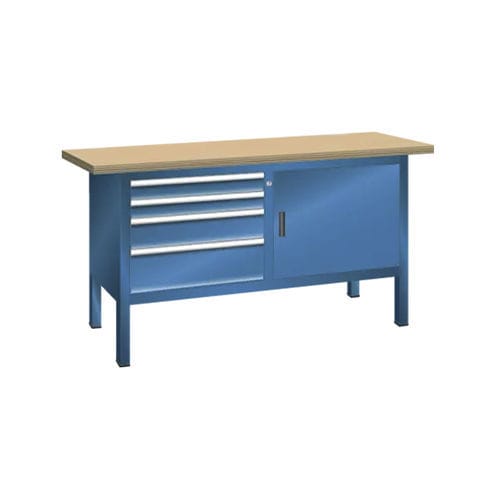 Banco da lavoro compatto - 2'138.20 CHF - LISTA - in legno / a cassetti / a porta