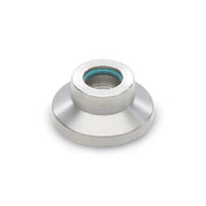 Spintore bloccante - GN 631.5 - ELESA - in gomma / inossidabile