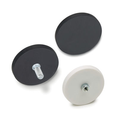 Magnete in ferro-boro NdFeB - RMF - RMH - ELESA - di fermo piatto / zincato / con buco filettato