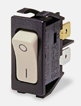 Interruttore a bascula - max. 16 A, 250 V | 1250 - Arcolectric - unipolare / resistente agli spruzzi / elettromeccanico