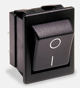 Interruttore a bascula - max. 20 A, 250 V | 1550, 1350 - Arcolectric - bipolare / elettromeccanico