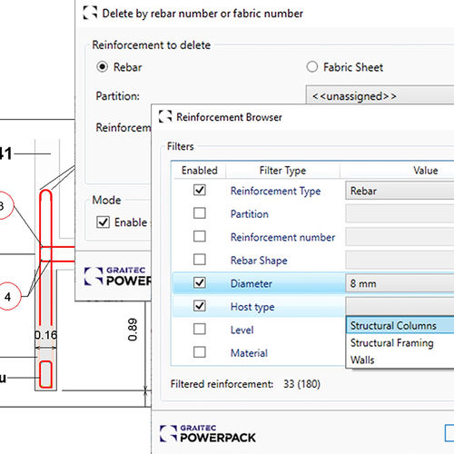 Software di qualità - PowerPack Rebar Detailing - GRAITEC - di progettazione / di modellizzazione / di editoria