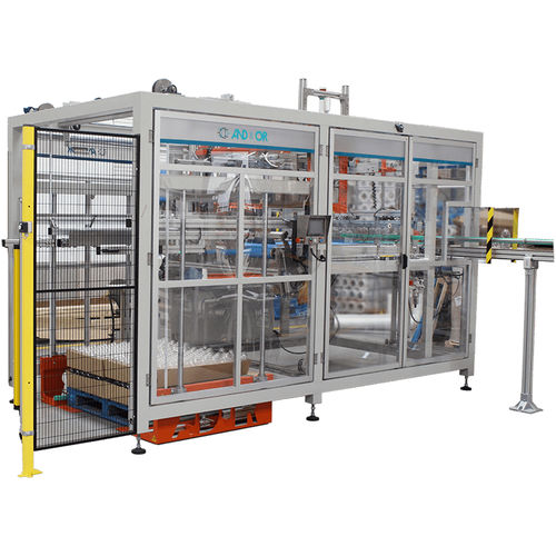 Pallettizzatore a strati - ECAM-E - AND & OR - per vaschette / a motore / semiautomatico