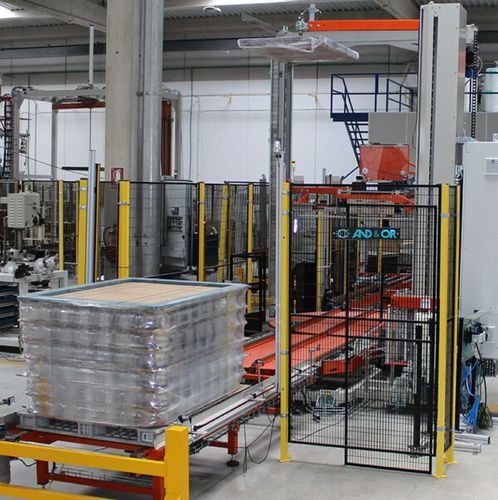 Avvolgitrice fasciapallet ad anello rotante - AND & OR - a braccio rotante / automatica / per pallet