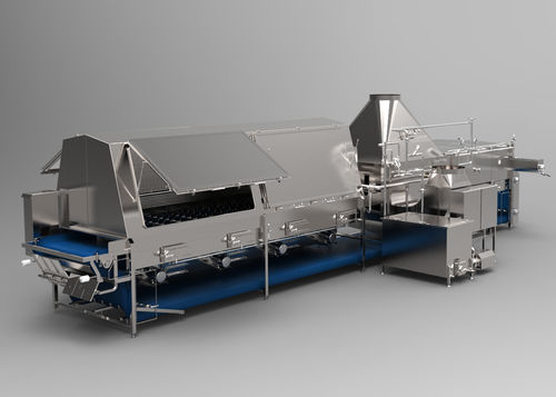 Blancher a vapore - Cabinplant A/S - per frutta e verdura / per l'industria agroalimentare / orizzontale