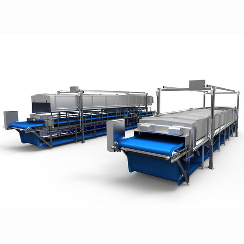 Blancher per verdure - IBC - Cabinplant A/S - per l'industria agroalimentare / a vapore / raffreddatore continuio ad acqua