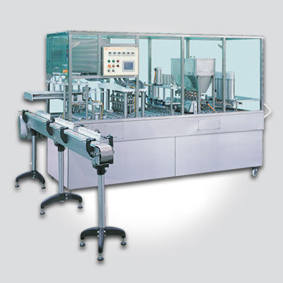 Riempitrice sigillatrice interamente automatica - FST Series - San Tung Machine Industry Co., Ltd. - per prodotti alimentari / per liquidi / per bicchieri