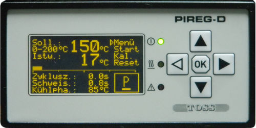 Controllore di temperatura con display LED - PIREG - D2 - TOSS GmbH & Co. KG - programmabile / di processo
