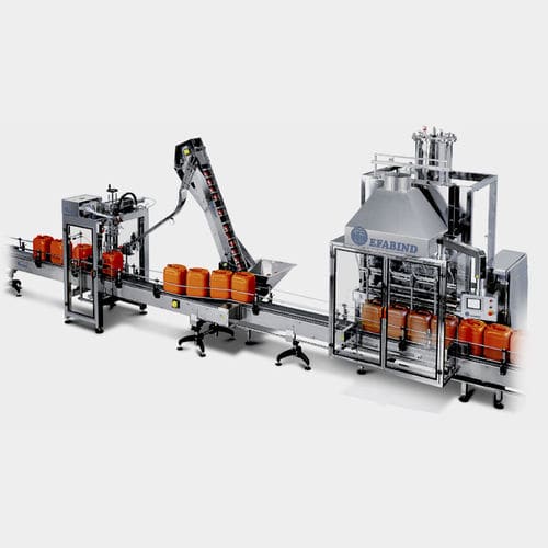 Macchina di riempimento automatica - L4-25000 - EFABIND, S.L. - per bidoni / per prodotti viscosi / per liquidi
