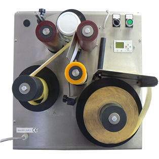 Etichettatrice semiautomatica - DES/10 - F.C.L. Engineering - per bottiglie / per etichette adesive